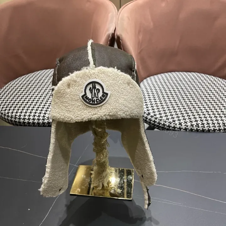 View 1 of Cozy LuxeShear Winter Beanie: Faux Leather, Earflap, Warmth