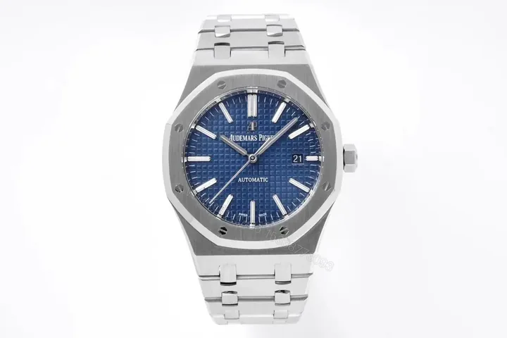 View 1 of V9 Factory Audemars Piguet Royal Oak 15400V2 ZF Edition – Blue Dial Stainless Steel Automatic Watch