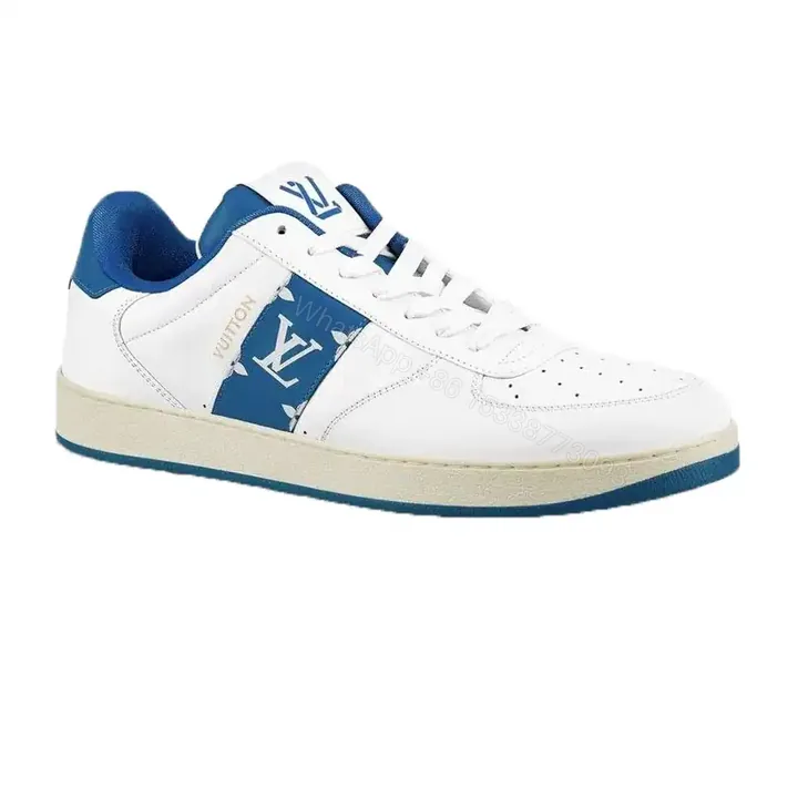 View 1 of LOUIS VUITTON RIVOLI LOW-TOP SNEAKERS IN WHITE AND BLUE – LSVT370