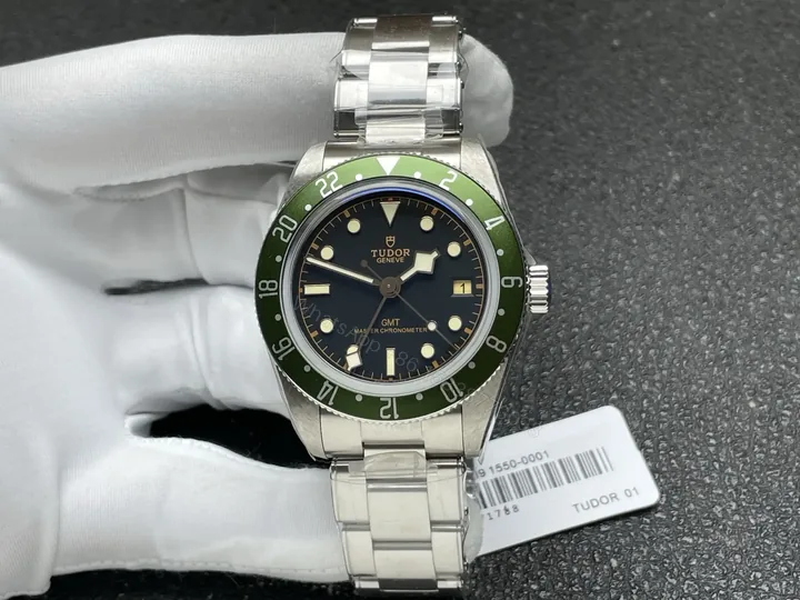 View 1 of Tudor Black Bay Green Manufacture Bracelet Harrods 79230G-0001