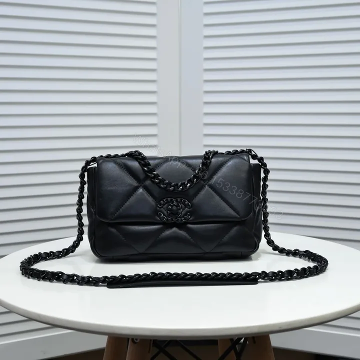 View 1 of CHANEL 19 FLAP BAG 26CM ALL BLACK