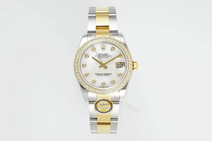 View 1 of Rolex Datejust 31 Stainless Steel Yellow Gold Diamond White – Roman Dial Oyster 278383RBR-0001