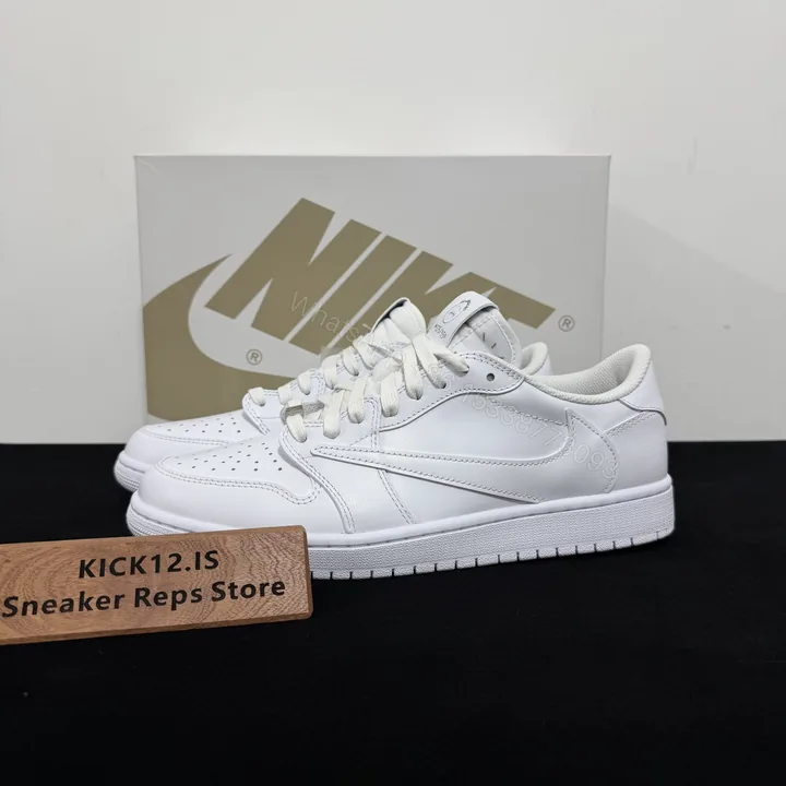 View 1 of Travis Scott x Jordan 1 White Party​ Reps