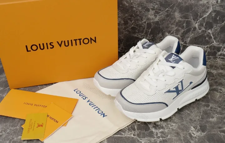 View 1 of Textured Mobility Leather High-Tops: Luxury Comfort Sneakers