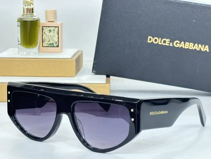 View 1 of Dolce & Gabbana Black Acetate Sunglasses â€“ Luxe Cat-Eye Glow