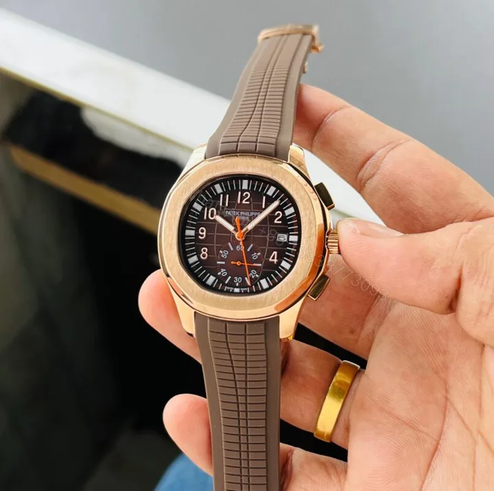 View 1 of Patek Philippe Aquanaut 5968R Brown Dial 42mm Automatic