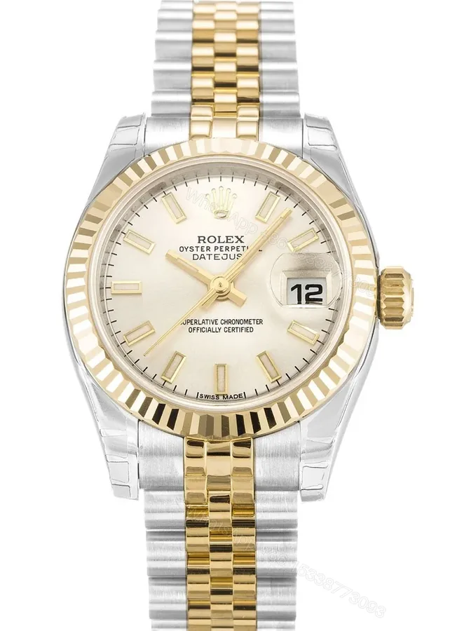View 1 of Replica Rolex Lady-Datejust Silver Dial 179173-2 26 mm