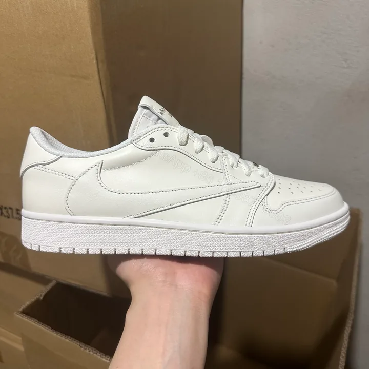View 1 of Jordan 1 Retro Low OG SP Travis Scott Michael Rubin White Party (Friends and Family)