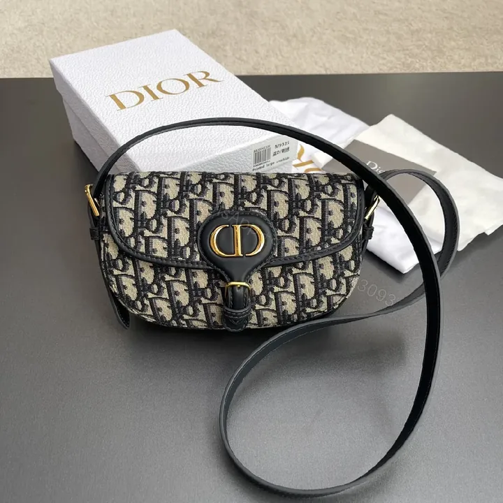 View 1 of Patterned Monogram Crossbody: Luxury Leather Trim Bag