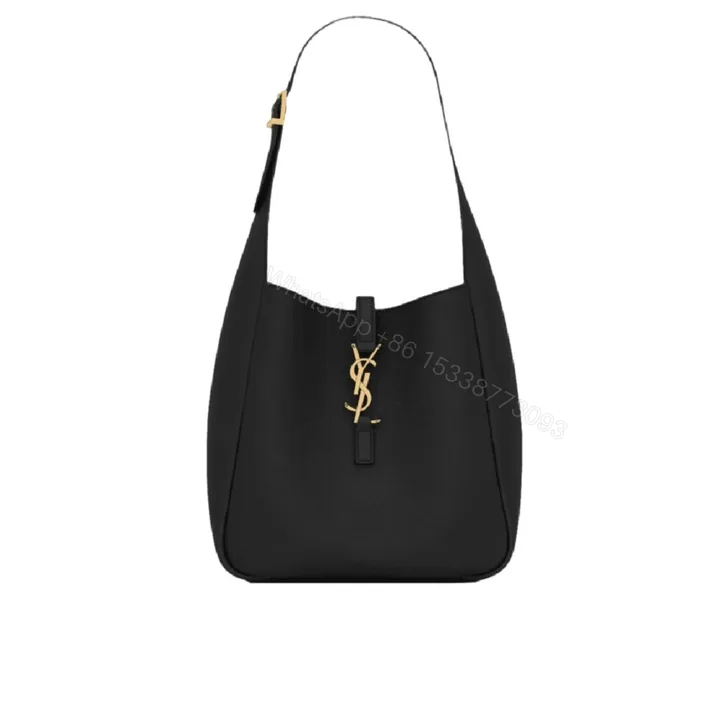 View 1 of Saint Laurent Le 5 À 7 Soft Small Hobo Bag In Smooth Black 27Cm 713938AAAUQ1000