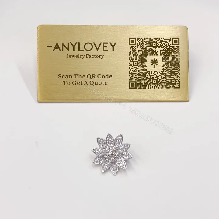 View 1 of Van Cleef Arpels Lotus Clip Pendant Necklace Medium Model