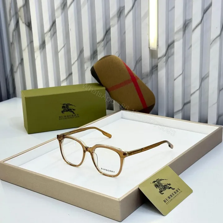 View 1 of Burberry Round Unisex Eyeglasses Black