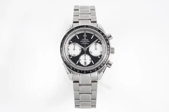 View 1 of Omega Speedmaster 326.32.40.50.06.001 Black and White Chronograph Stainless Steel Watch