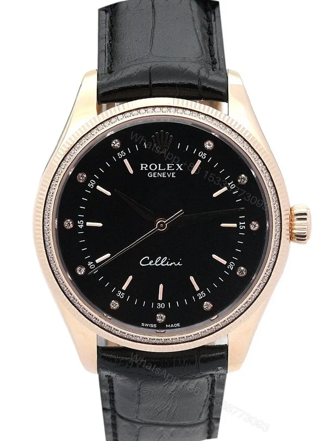 View 1 of Replica Rolex Cellini Black Dial 5310-2
