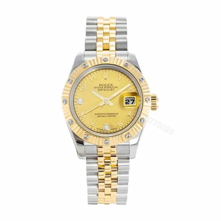 View 1 of Rolex Super Clone Datejust Women Watch : Lady-Datejust 28mm Steel Silver Dial Jubilee