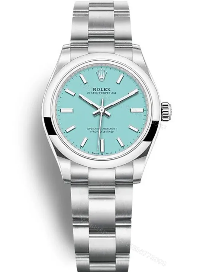 View 1 of Replica Rolex Oyster Perpetual Lady Tiffany Blue Dial 277200 31 mm