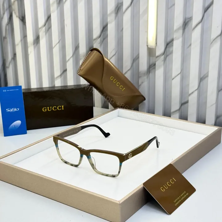 View 1 of Gucci Rectangle Eyeglass Black-Universal