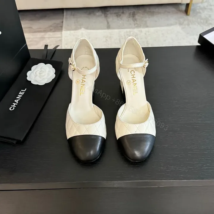 View 1 of Two-Tone Quilted Slingback Pumps - Lux Comfort Elevation