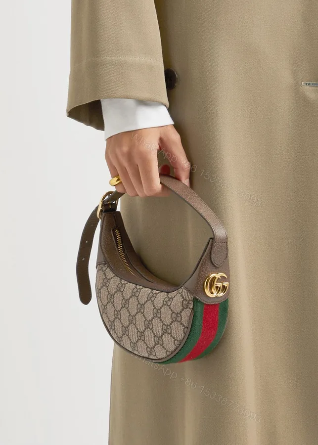 View 1 of Gucci Ophidia Mini Monogrammed Shoulder Bag First Copy | AAA+ Replica
