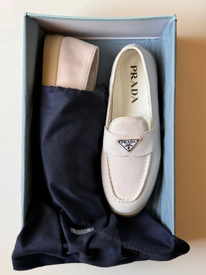 View 1 of suede loafers