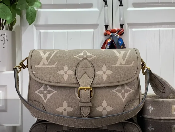 View 1 of Taupe Monogram Flap Bag â€“ Luxe Everyday Carry