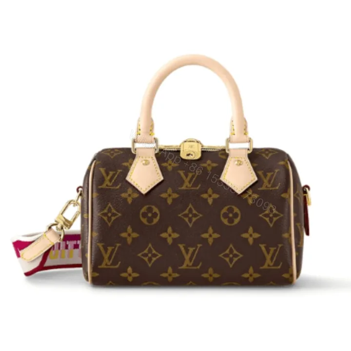 View 1 of Louis Vuitton Speedy Bandoulière 20 Fuchsia Red Strap 20Cm M45948