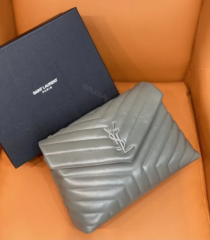 View 1 of Chevron MatelassÃ© Leather Shoulder Bag â€” Subtle YSL Sophistication