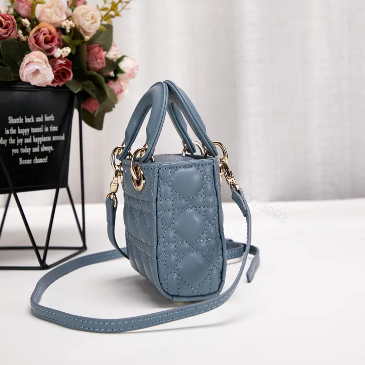 View 1 of Dior Micro Lady Dior Cannage Heart