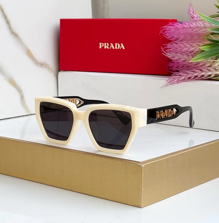 View 1 of Prada Square Shades White-Black