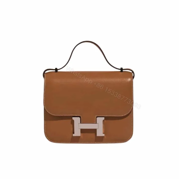 View 1 of Hermes Constance Mini Epsom Silver Toned Hardware Brown 19Cm