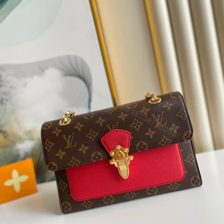View 1 of Louis Vuitton LV Victoire Monogram Pattern Like Auth Handbags 27x20x10cm