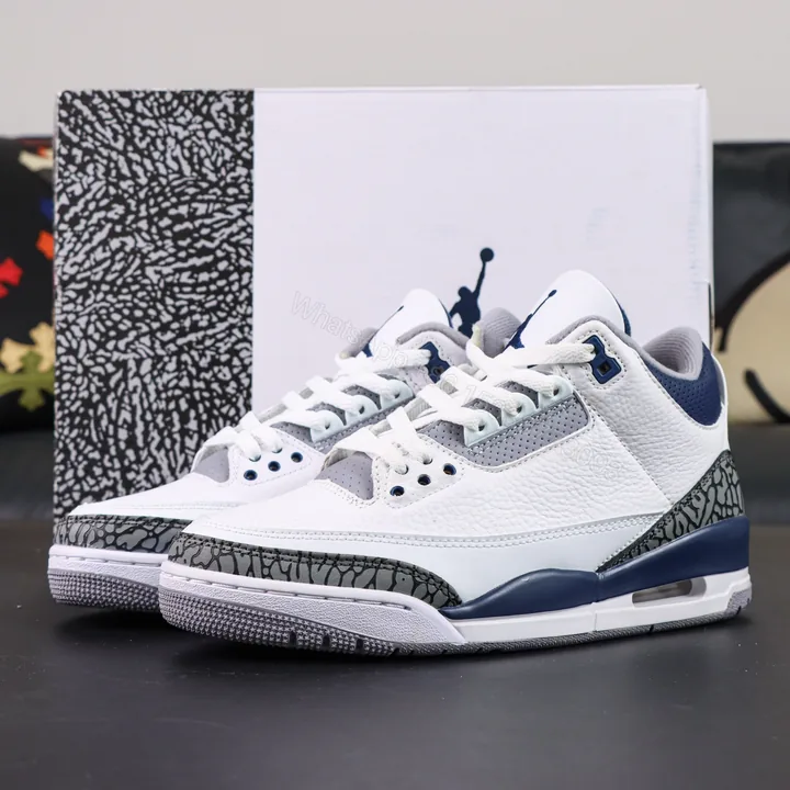 View 1 of Jordan 3 Retro Midnight Navy