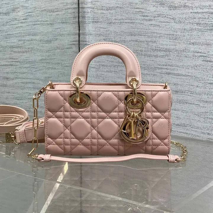 View 1 of DIOR MICRO LADY D-JOY 19 IN BLACK CALFSKIN GOLD HARDWARE