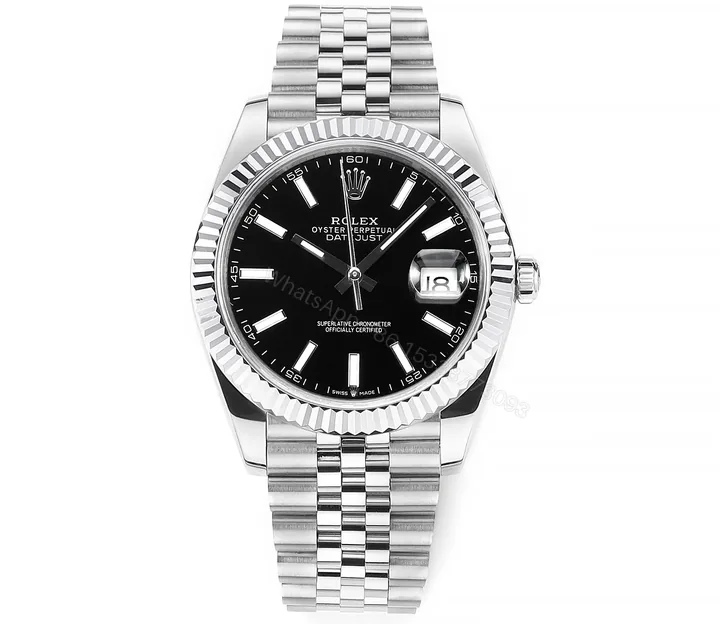 View 1 of GM Factory Clean Factory DDF Silver Black Classic Datejust Watch