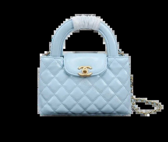 View 1 of Chanel Mini Kelly Shopping Tote Bag YB4ZN12 – Blue