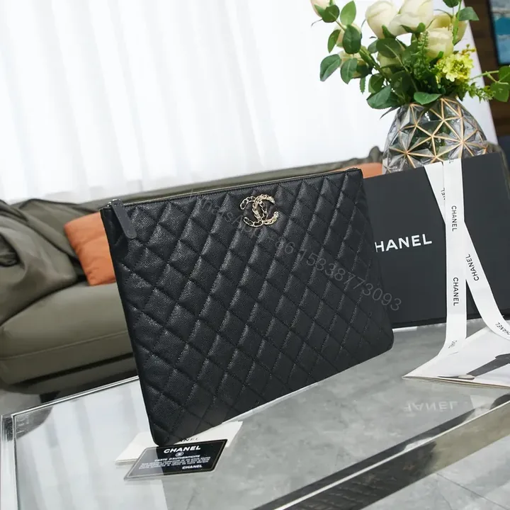 View 1 of Quilted Luxury Clutch: Chanel-Inspired Night-Perfect Console
