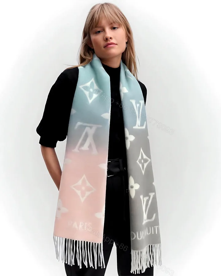 View 1 of FIRST COPY LOUIS VUITTON REYKJAVIK GRADIENT SCARF