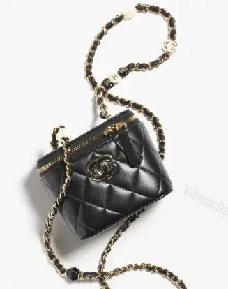 View 1 of Chanel Vanity Bag with Chain Mirror XY98754