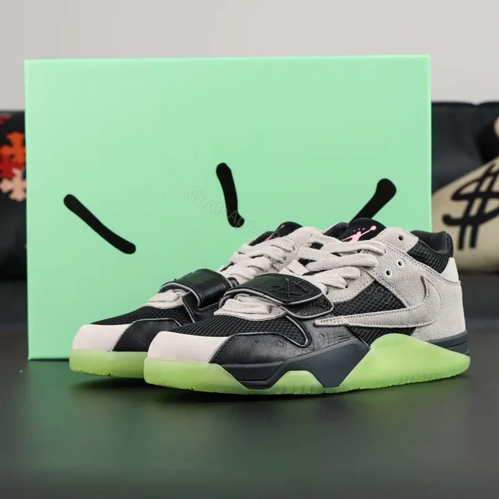 View 1 of Travis Scott x Jordan Jumpman Jack TR Bright Cactus Reps
