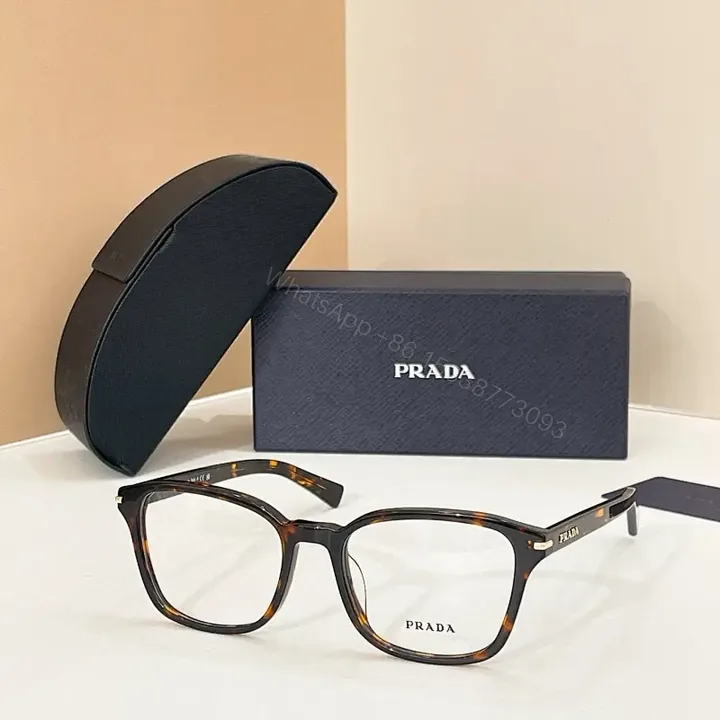 View 1 of Tortoise Acetate Classic Frames with Prada-Style Luxury Eyewear