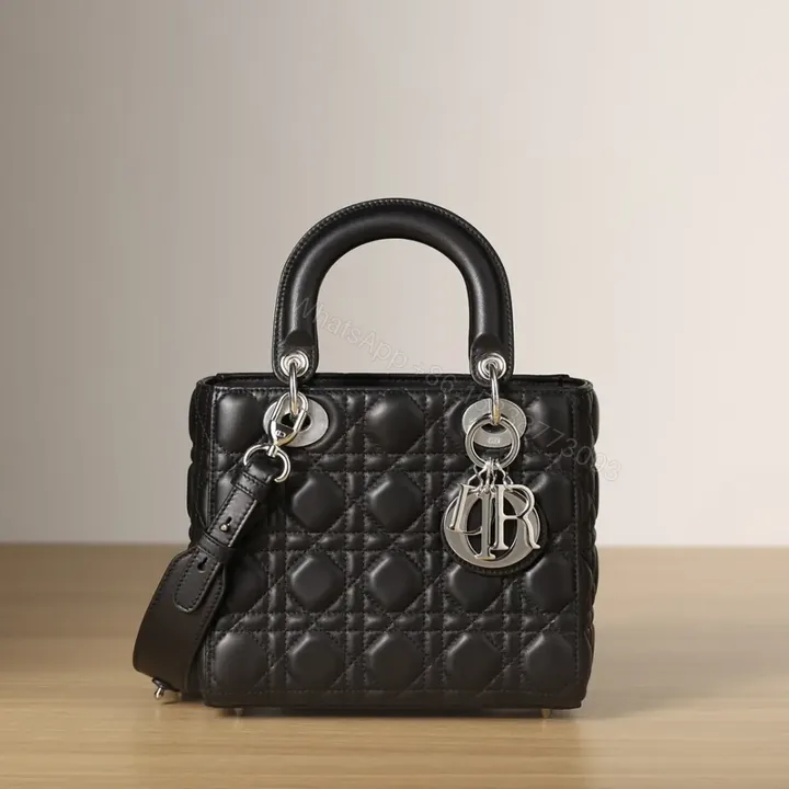 View 1 of 高仿Dior*LadyDiorMyABCDior系列小羊皮黑色手袋
