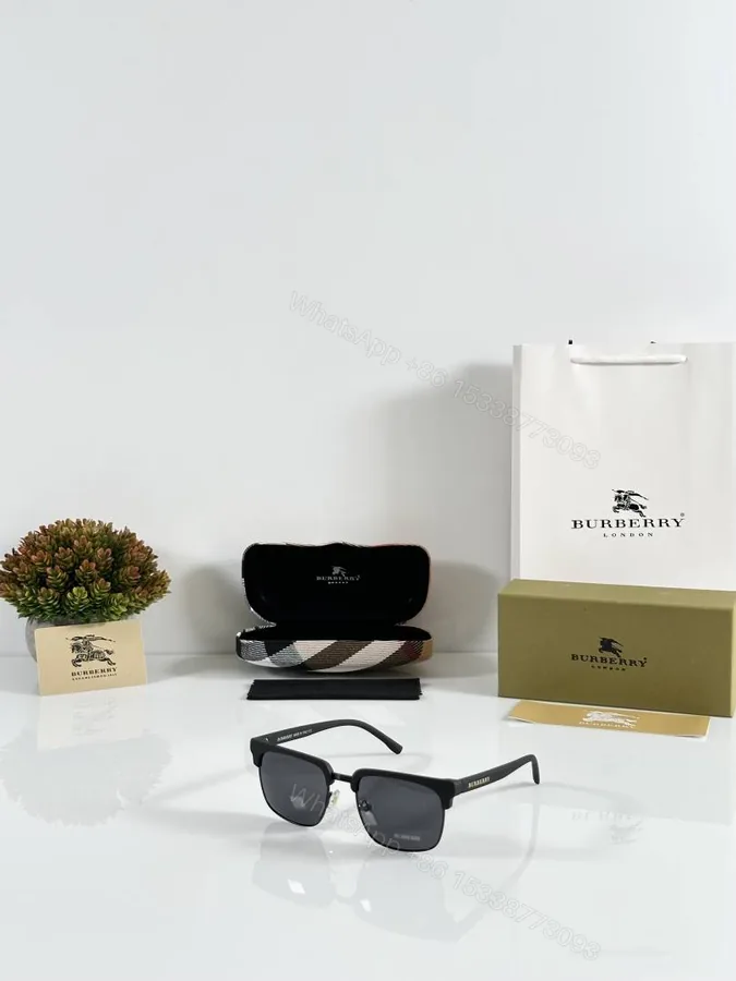 View 1 of First Copy Burberry 2821 Black Sunglasses