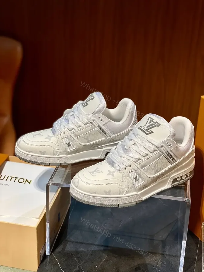 View 1 of Minimalist LV-Texture Sneaker: Luxury Comfort, Everyday Elevation
