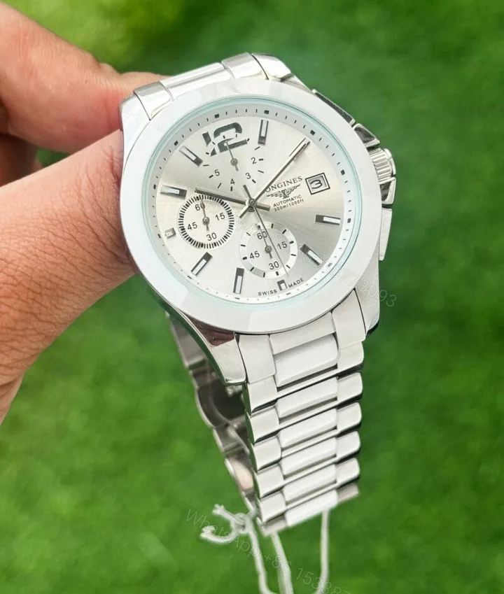 View 1 of Longines Elegant 7AAA White Dial Quartz Chronograph