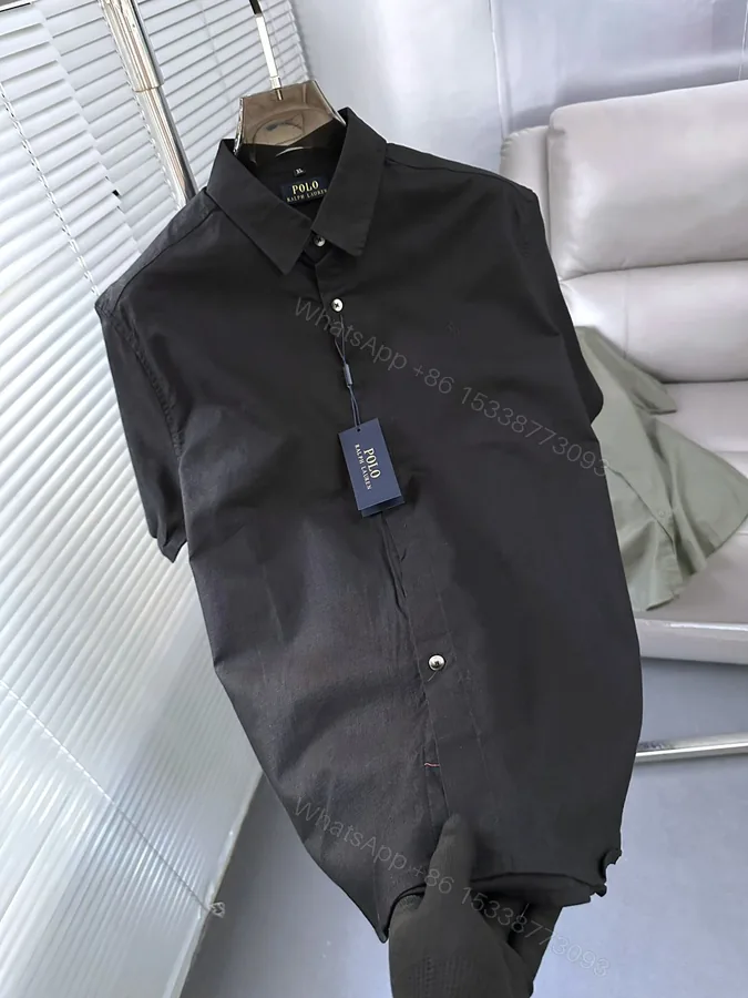 View 1 of Ralph Lauren Premium Imported Linen Shirt Black First Copy | AAA+ Replica