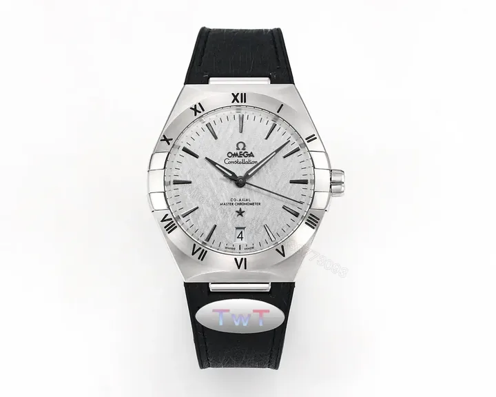 View 1 of Omega Constellation Meteorite Series 5th Generation Watch 41MM Silver Dial with Black Strap