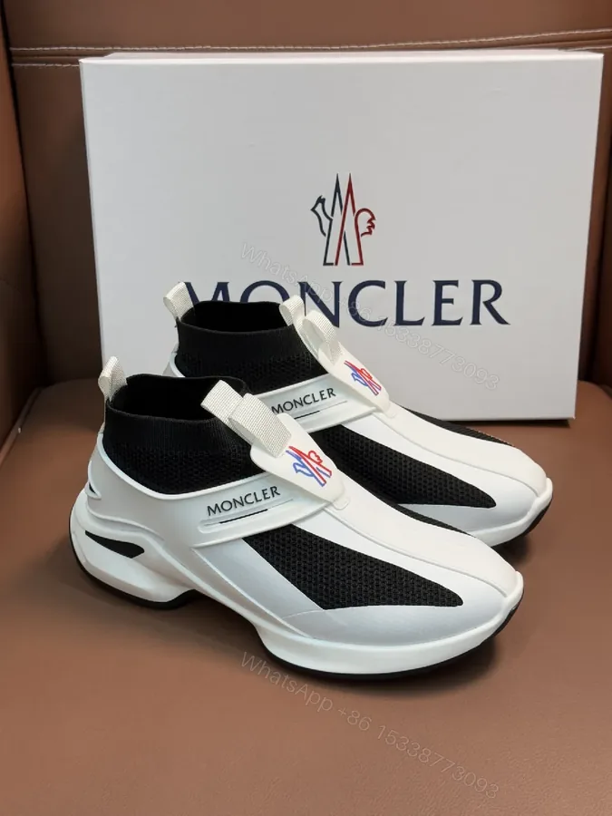 View 1 of Moncler Mesh Knit Runner: Modern Comfort Sneakers