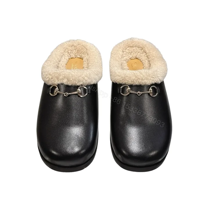 View 1 of Gucci Women Mule With Horsebit Black Leather