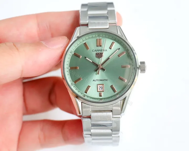 View 1 of TAG Heuer Carrera Date 36 Stainless Steel Green WBN2312.BA0001