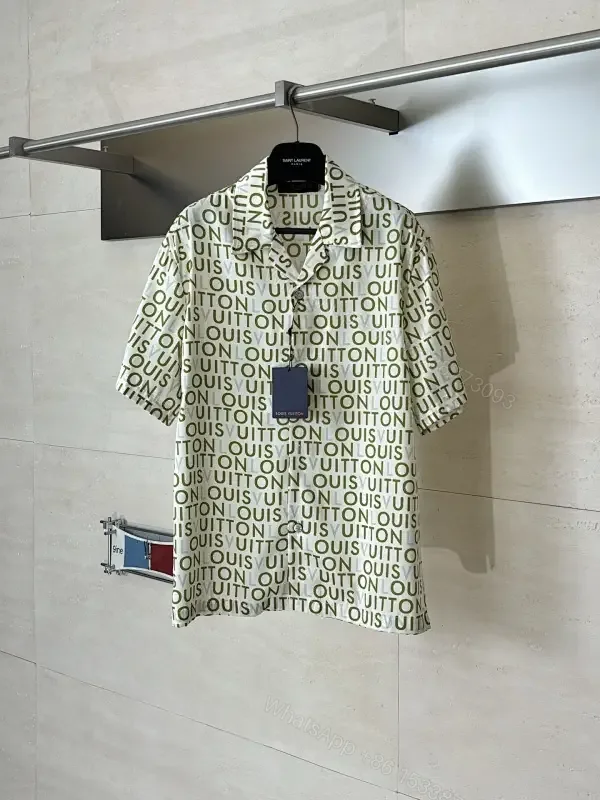 View 1 of Monogram Print Shirt Jacket: Lightweight, Polished, Versatile